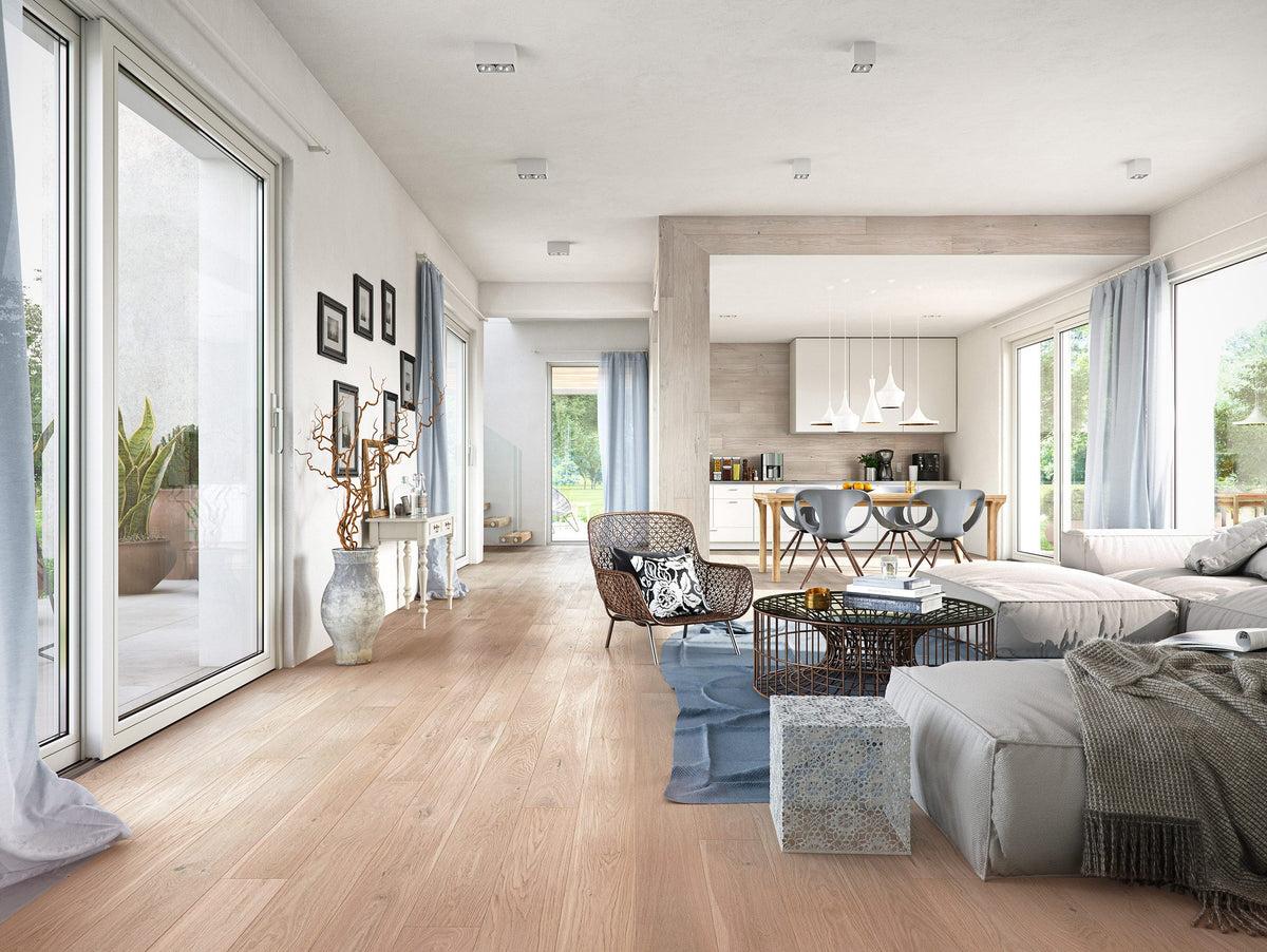 Fuzion Outer Banks Clic Foggy Oasis flooring room scene