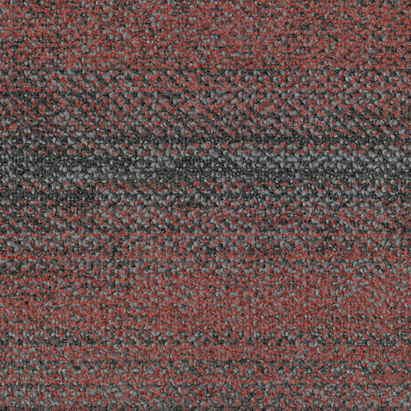 Alexandria Highland Red Carpet Tile, Fuzion square flooring swatch
