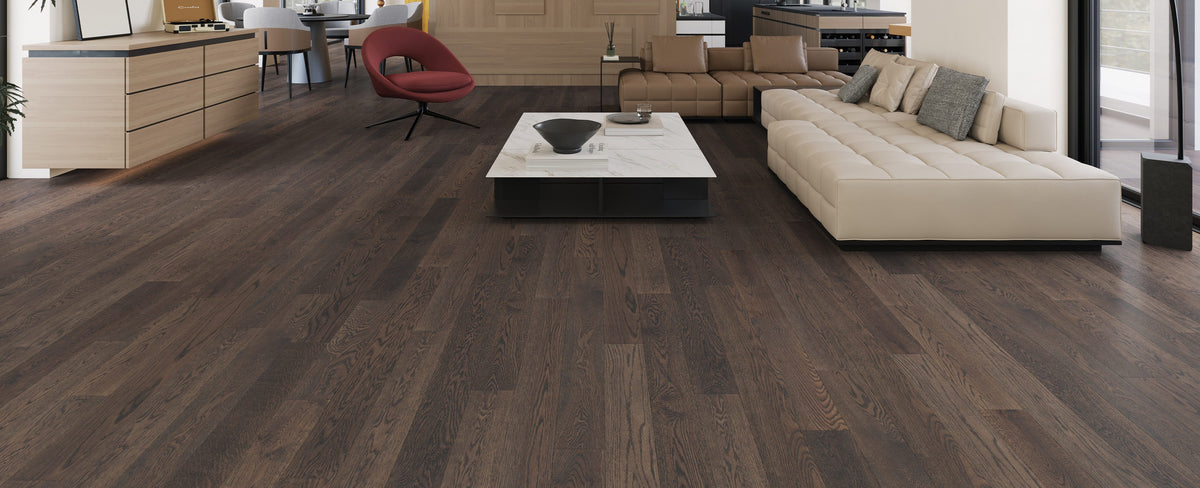 Fuzion Bistro Antique Pewter flooring room scene