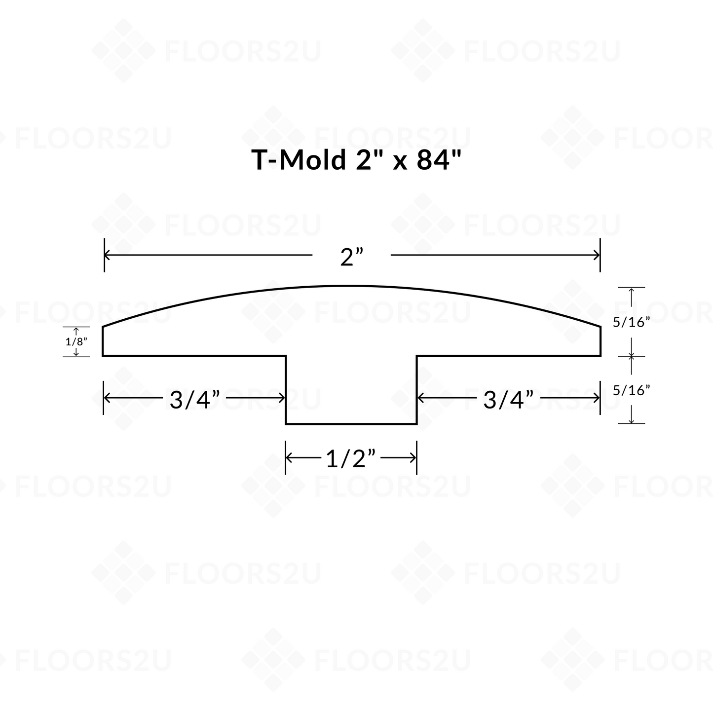 Beaux Arts Realism T-Molding 84 Inch