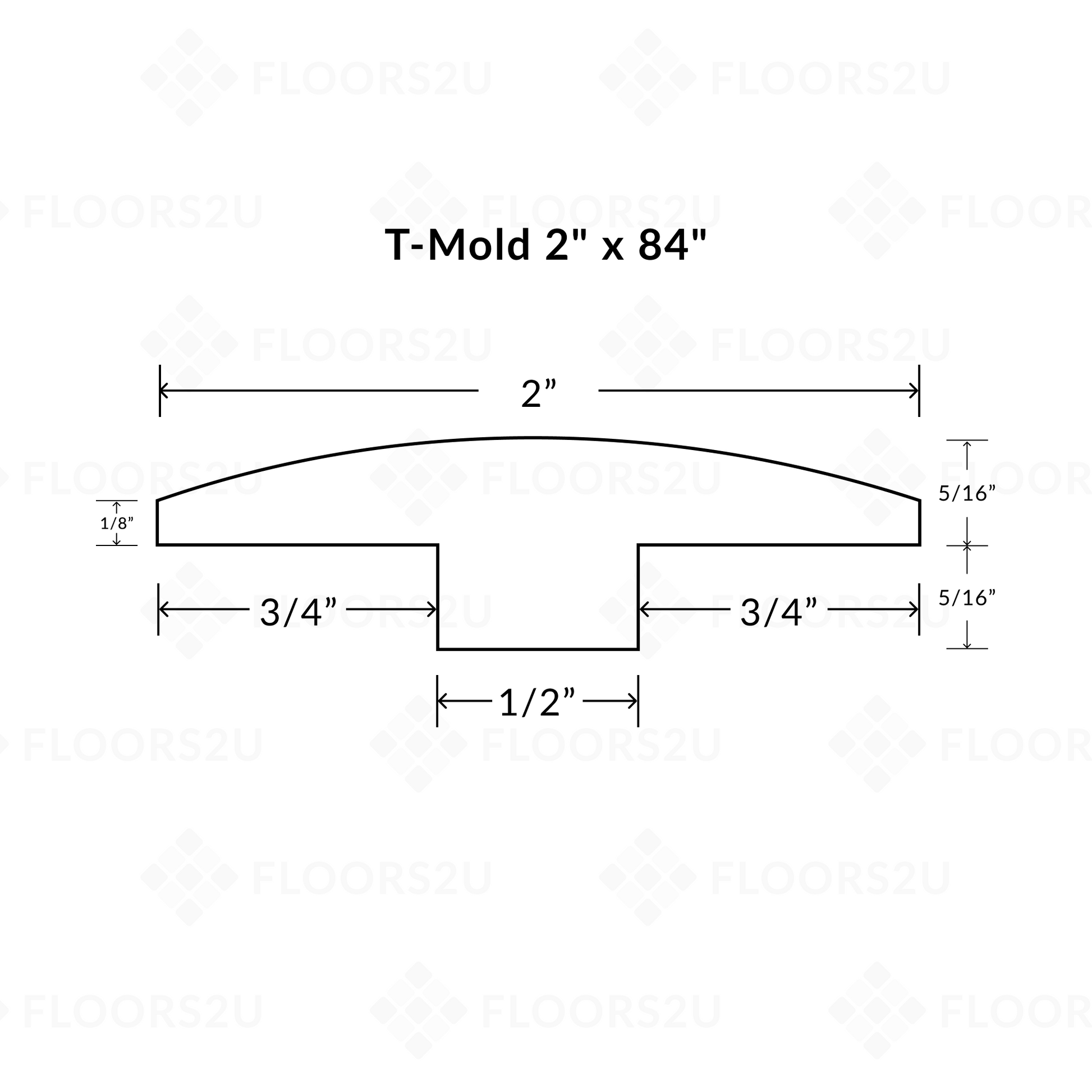 Beaux Arts Realism T-Molding 84 Inch
