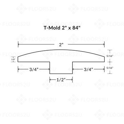 Beaux Arts Realism T-Molding 84 Inch