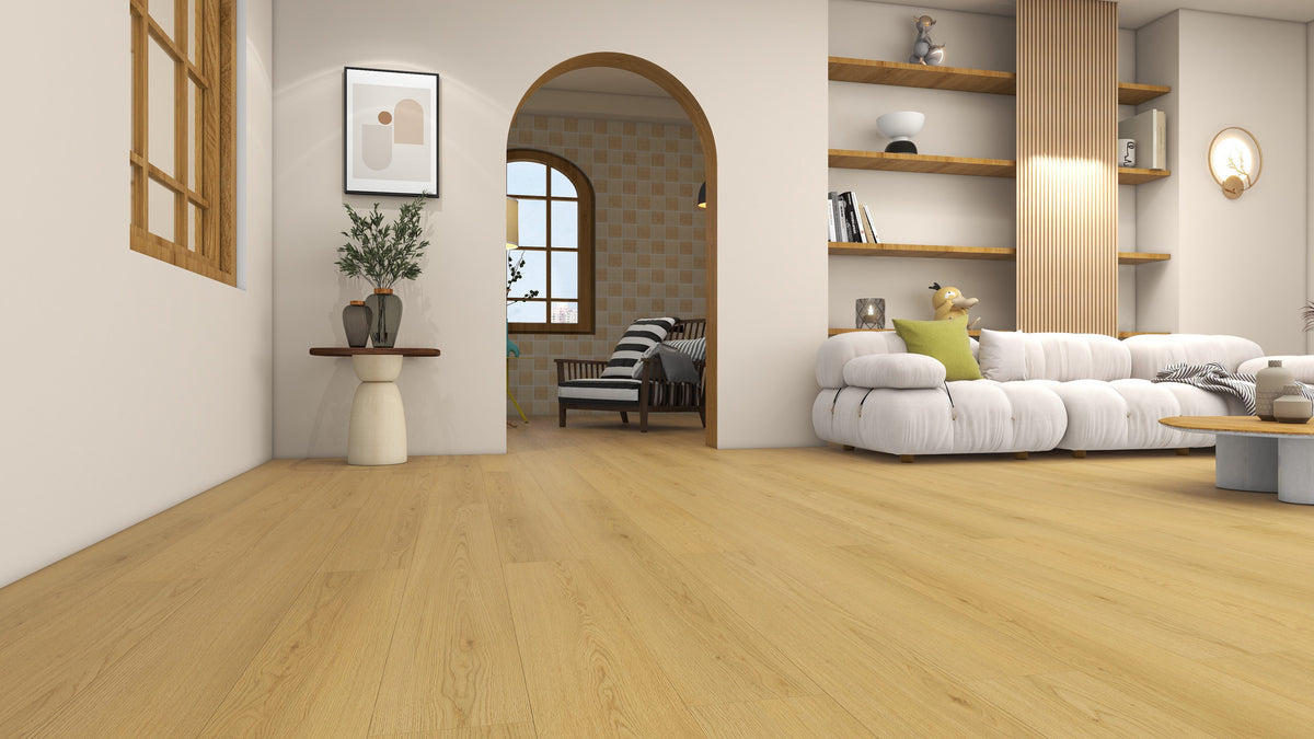 Fuzion Waterfront Clam Shell Oak flooring room scene