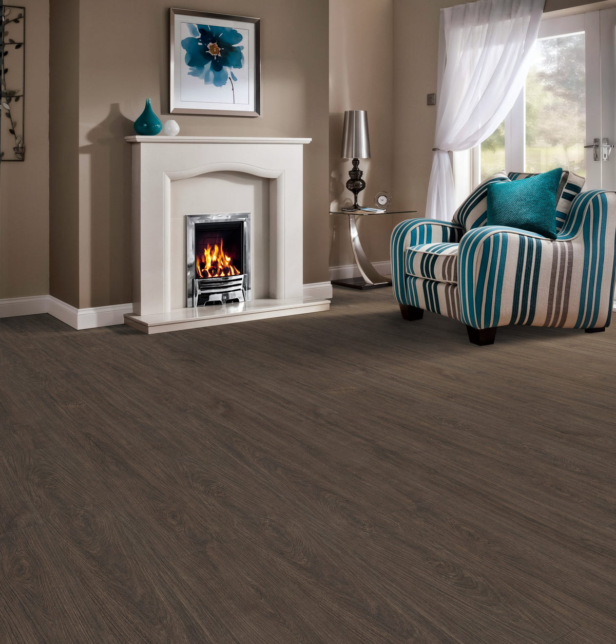 Fuzion SmartDrop Elite + 7 Copperhead flooring room scene