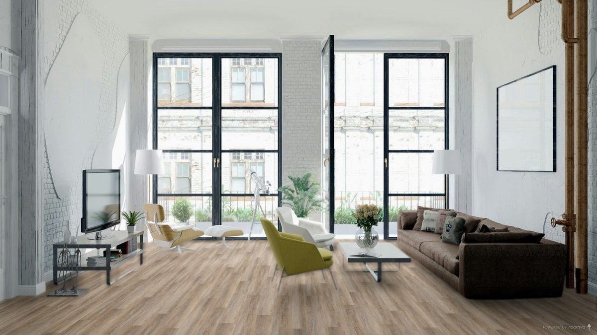 Fuzion SmartDrop 7 Driftwood flooring room scene