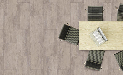 Fuzion SmartDrop Tile Fossil flooring room scene