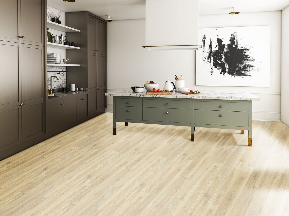 Fuzion SmartDrop Elite 9 Gossamer flooring room scene