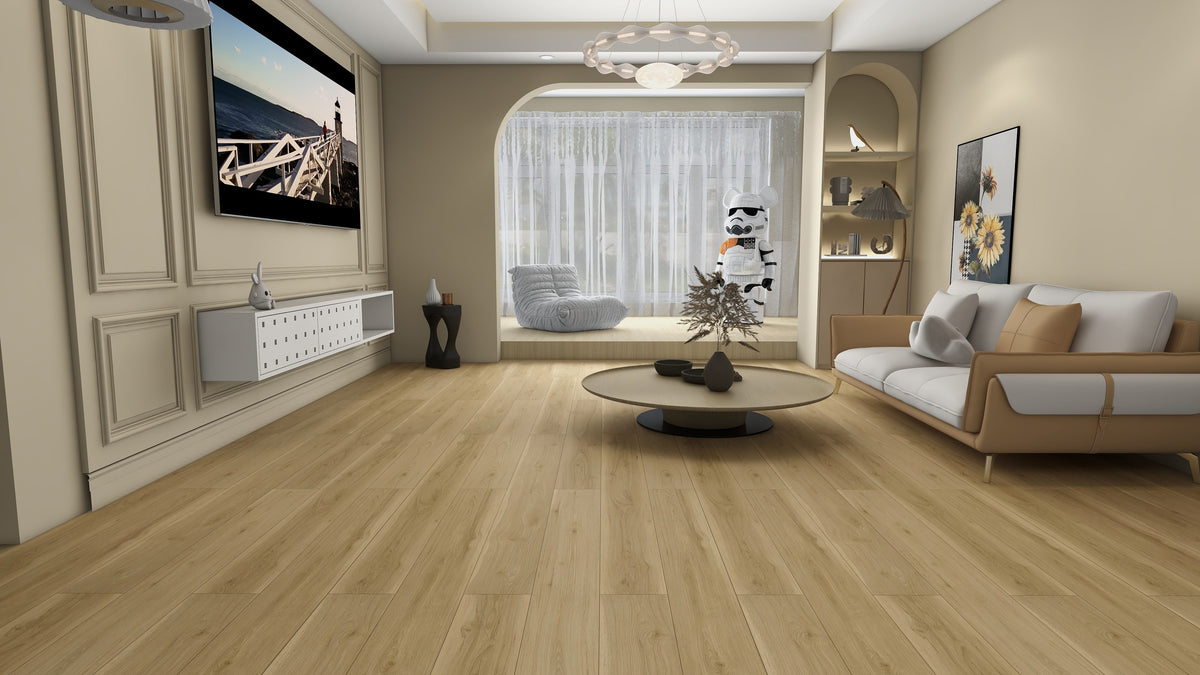 Fuzion Waterfront Lakeview Oak flooring room scene