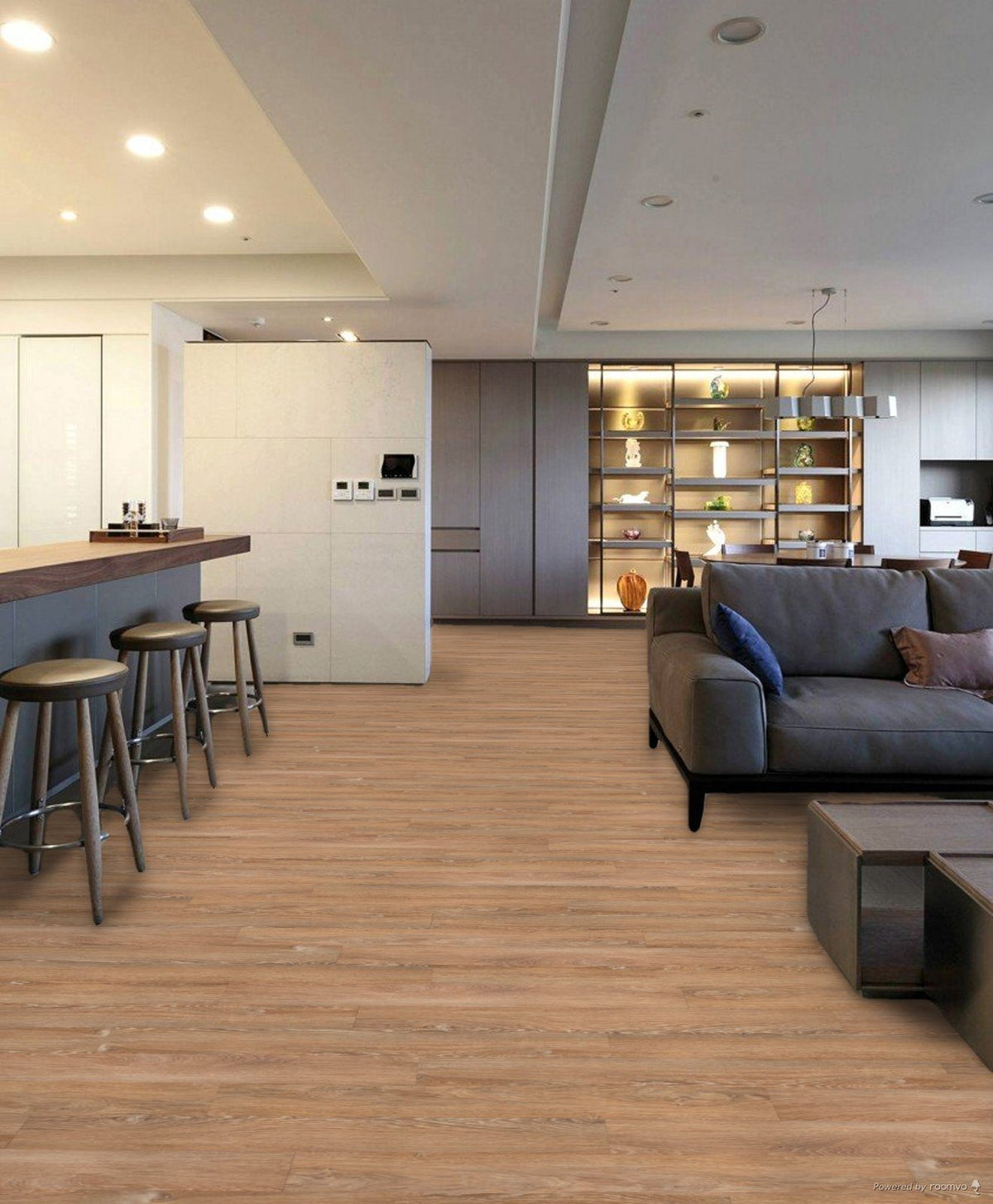 Fuzion SmartDrop Elite + 7 Nevada flooring room scene