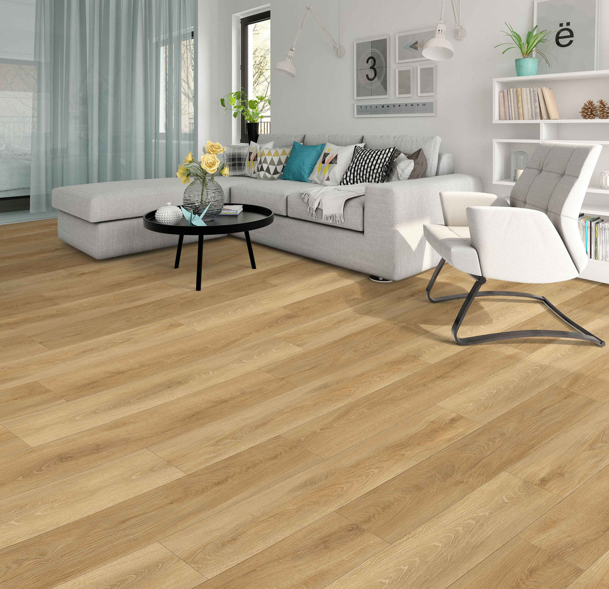Fuzion Dynamix XL 3DGE Opaline flooring room scene