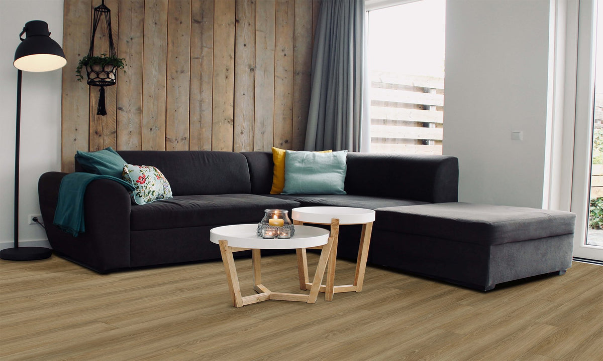 Fuzion SmartDrop 7 Provence Brown flooring room scene