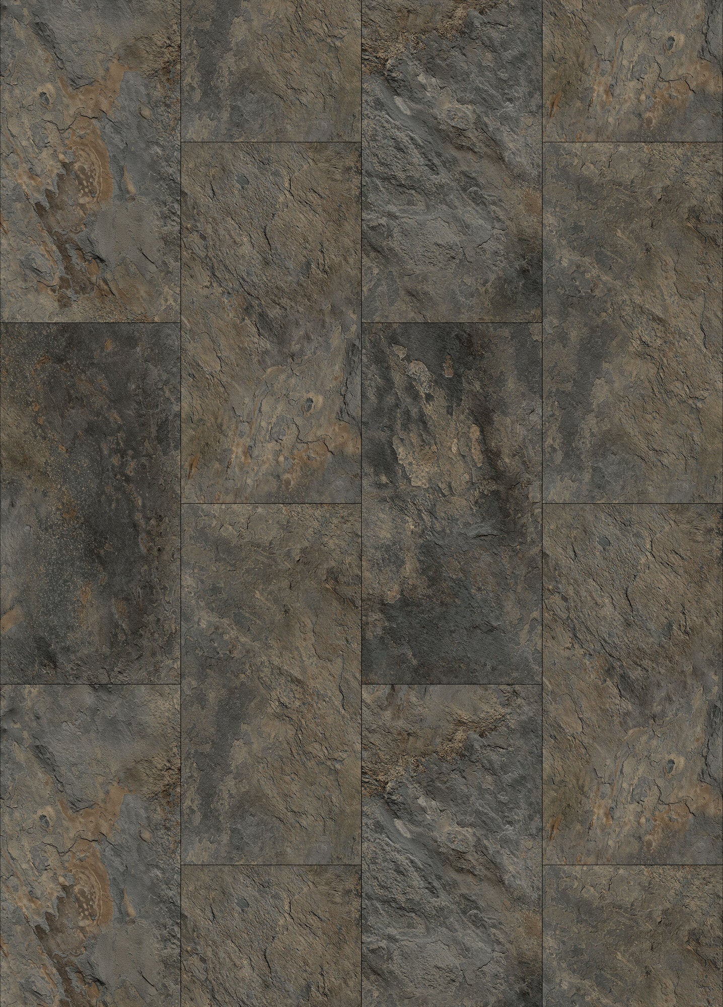 Terrastone Bastion Earth Luxury Vinyl Plank Flooring, Fuzion swatch