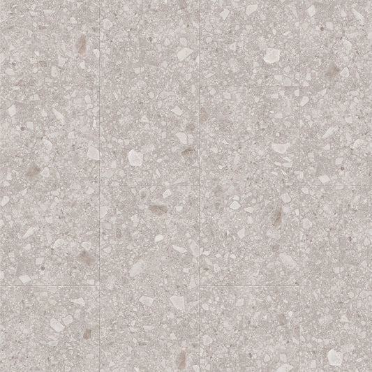 Terrastone Lumina Terrazzo Luxury Vinyl Plank Flooring, Fuzion square flooring swatch