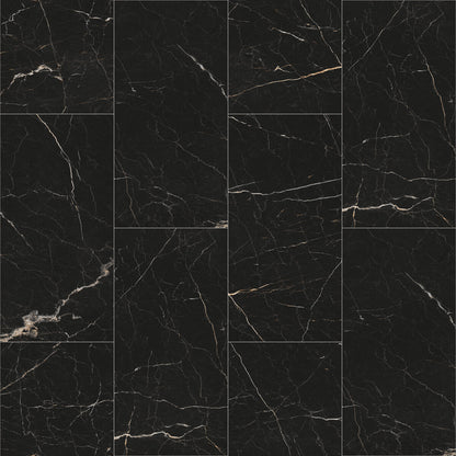 Smartdrop Tile Raven Marble Luxury Vinyl Plank Flooring, Fuzion square flooring swatch