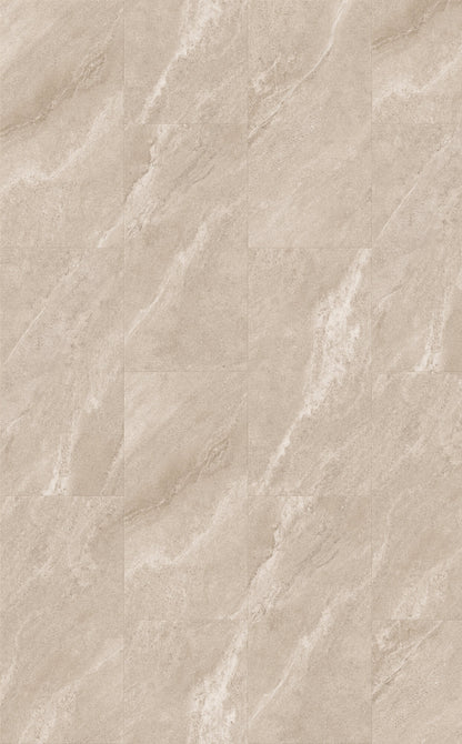 Smartdrop Tile Ivory Travertine Luxury Vinyl Plank Flooring, Fuzion swatch