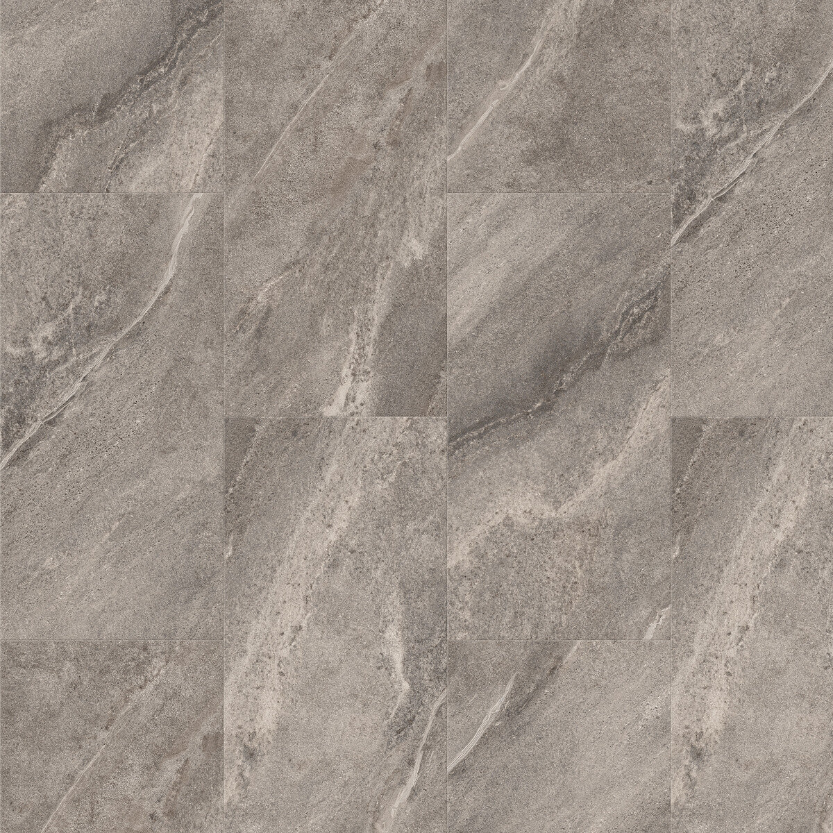 Smartdrop Tile Silver Travertine Luxury Vinyl Plank Flooring, Fuzion square flooring swatch