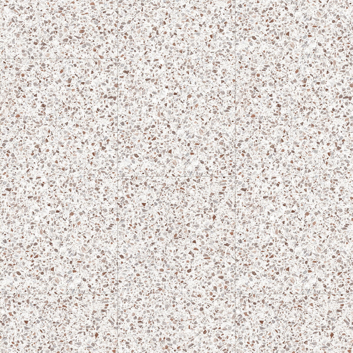 Smartdrop Elite Tile Alabaster Terrazzo Luxury Vinyl Plank Flooring, Fuzion square flooring swatch