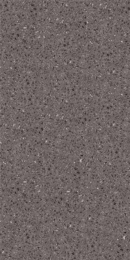 Smartdrop Elite Tile Obsidian Terrazzo Luxury Vinyl Plank Flooring, Fuzion swatch