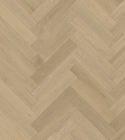 Velvet Grove Herringbone Serene Haze Engineered Hardwood Flooring, Fuzion swatch